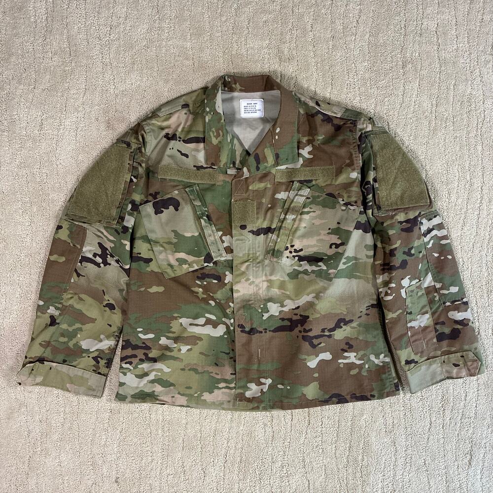 US Army Combat Uniform Insect Shield/Repellent M Camo Field Military Jacket